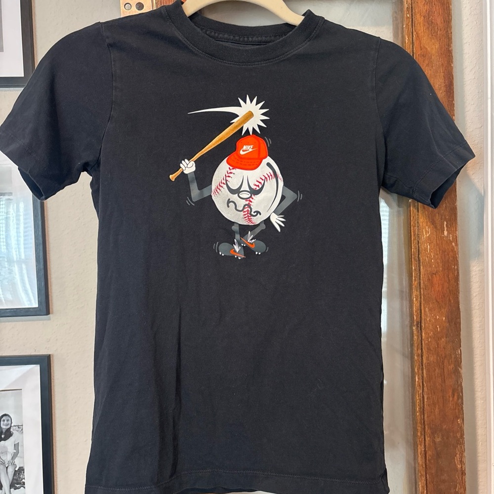 Nike Kids Black Baseball Graphic Tee
